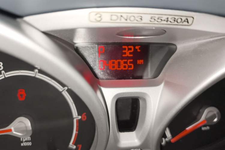 Used Ford Fiesta 2011 Hatchback 1.5L Automatic Sport Model Odometer Close Up