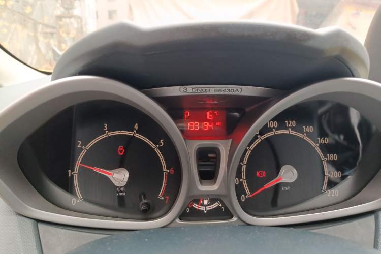 Used Ford Fiesta 2011 Hatchback 1.5L Automatic Sport Model Odometer Close Up