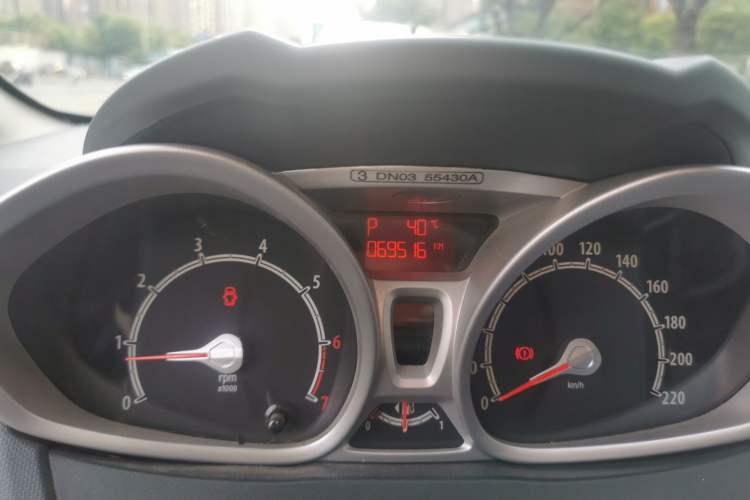 Used Ford Fiesta 2012 Hatchback 1.5L Automatic Dynamic Limited Edition Odometer Close Up