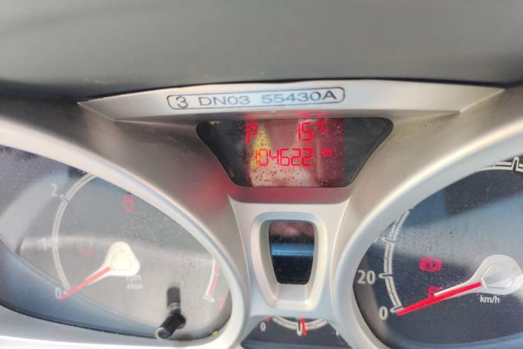 Used Ford Fiesta 2012 Hatchback 1.5L Automatic Dynamic Limited Edition Odometer Close Up