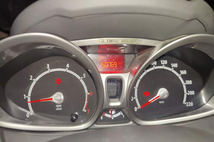 Used Ford Fiesta 2012 Hatchback 1.5L Automatic Dynamic Limited Edition Odometer Close Up