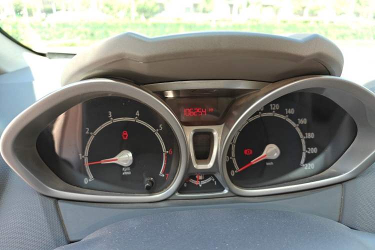 Used Ford Fiesta 2012 Hatchback 1.5L Manual Dynamic Limited Edition Odometer Close Up