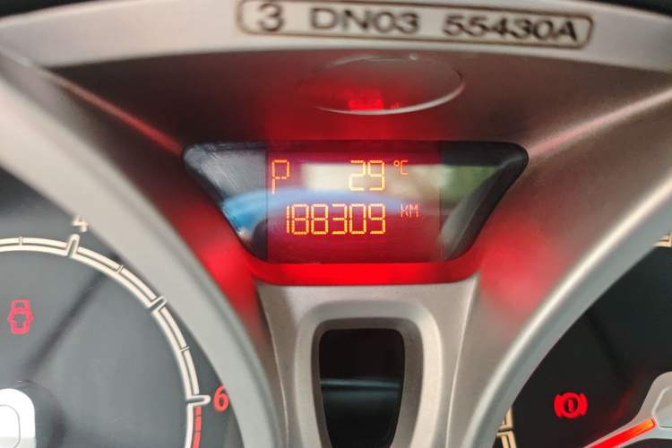 Used Ford Fiesta 2012 Hatchback 1.5L Automatic Dynamic Limited Edition Odometer Close Up
