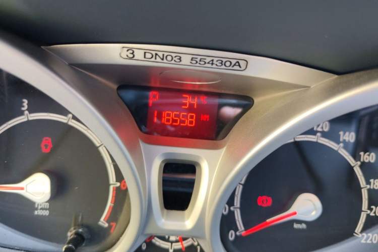 Used Ford Fiesta 2012 Hatchback 1.5L Automatic Dynamic Limited Edition Odometer Close Up