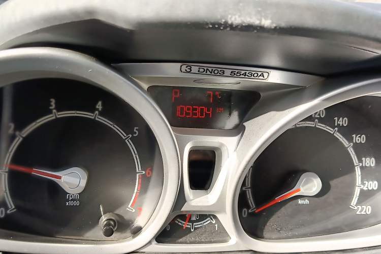 Used Ford Fiesta 2012 Hatchback 1.5L Automatic Dynamic Limited Edition Odometer Close Up
