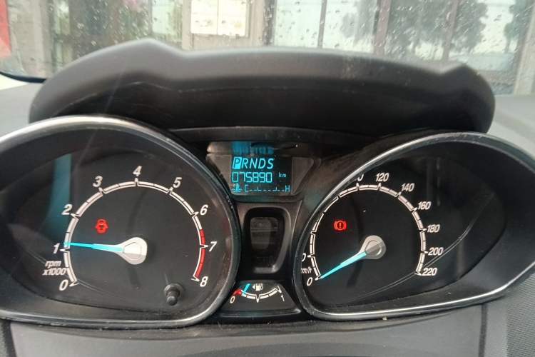 Used Ford Fiesta 2013 Hatchback 1.5L Automatic Fashion Edition Odometer Close Up