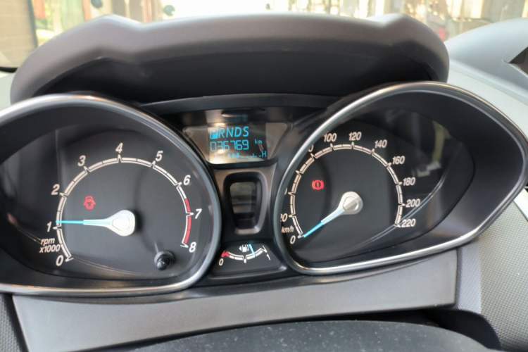 Used Ford Fiesta 2013 Hatchback 1.5L Automatic Fashion Edition Odometer Close Up