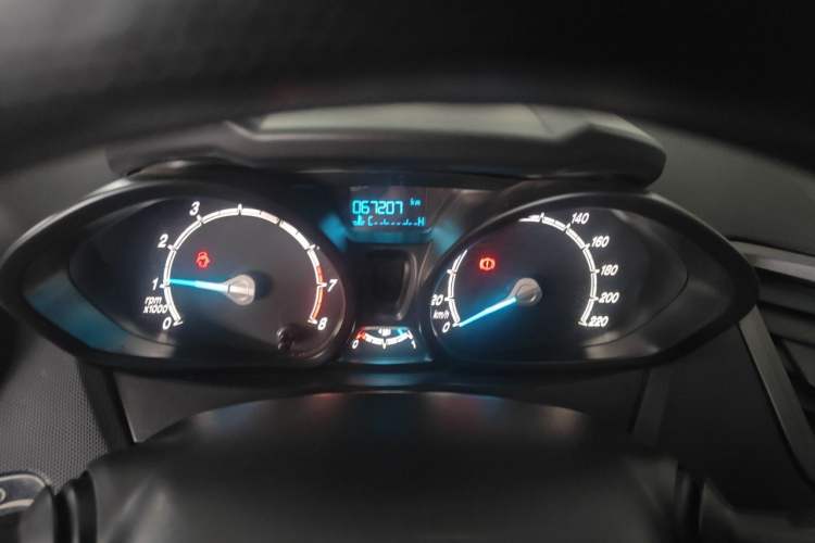 Used Ford Fiesta 2013 Sedan 1.5L Manual Fashion Edition Odometer Close Up