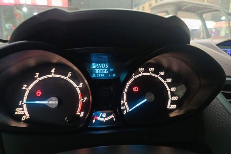 Used Ford Fiesta 2013 Hatchback 1.5L Automatic Prestige Model Odometer Close Up
