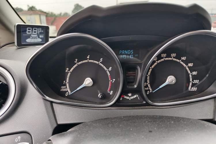 Used Ford Fiesta 2013 Hatchback 1.5L Automatic Prestige Model Odometer Close Up