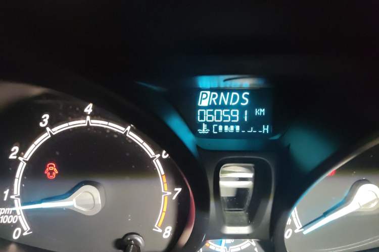 Used Ford Fiesta 2013 Hatchback 1.5L Automatic Prestige Model Odometer Close Up