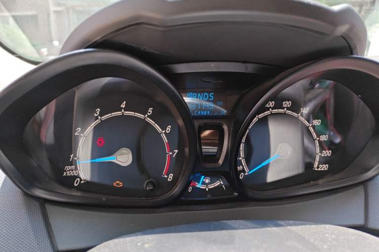 Used Ford Fiesta 2013 Sedan 1.5L Automatic Prestige Model Odometer Close Up