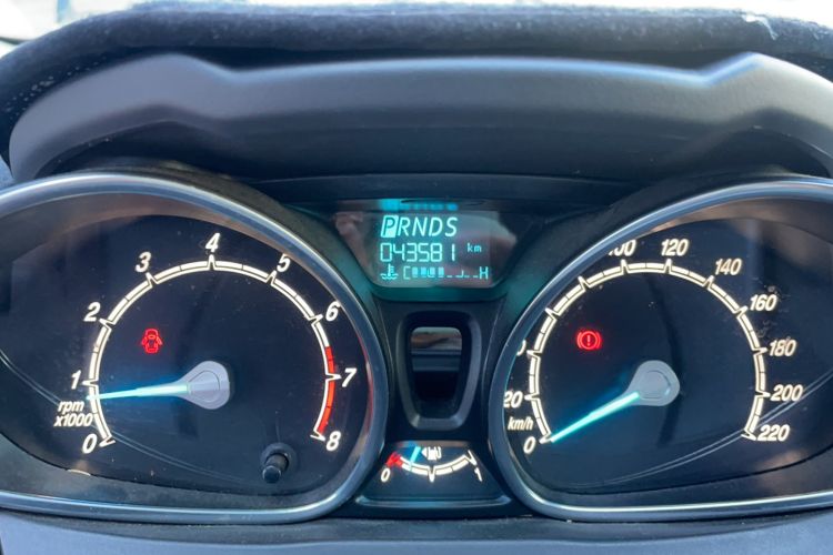 Used Ford Fiesta 2013 Hatchback 1.5L Automatic Fashion Edition Odometer Close Up