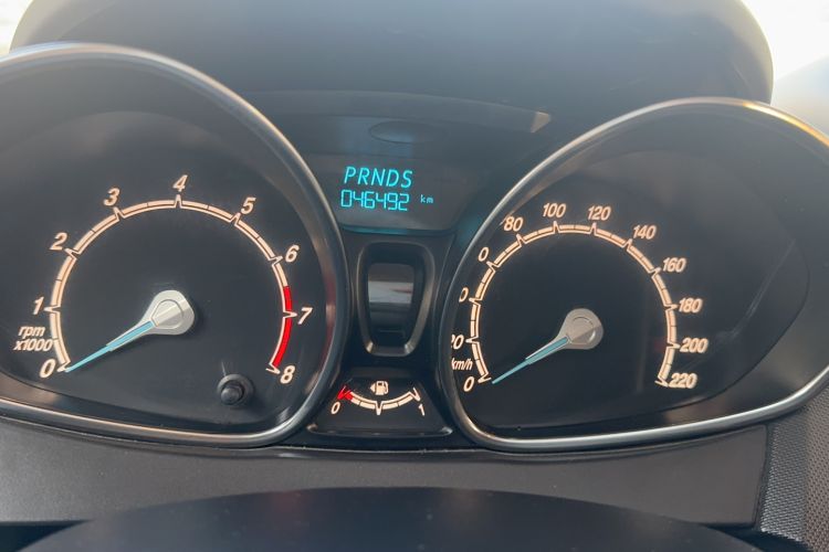 Used Ford Fiesta 2013 Hatchback 1.5L Automatic Fashion Edition Odometer Close Up