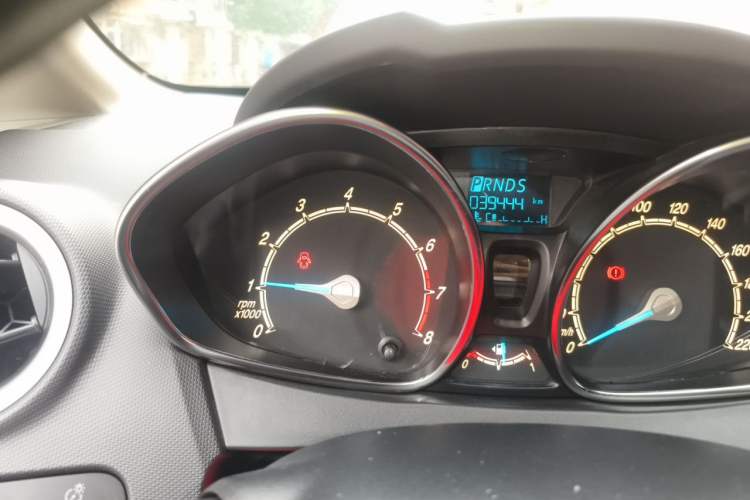 Used Ford Fiesta 2013 Hatchback 1.5L Automatic Fashion Edition Odometer Close Up