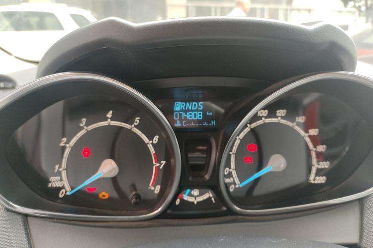 Used Ford Fiesta 2013 Hatchback 1.5L Automatic Prestige Model Odometer Close Up