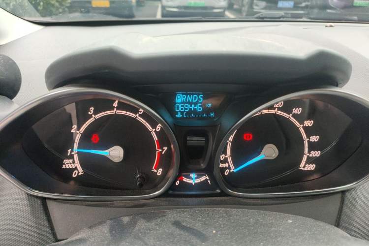 Used Ford Fiesta 2013 Hatchback 1.5L Automatic Prestige Model Odometer Close Up