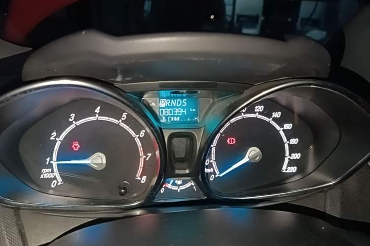 Used Ford Fiesta 2013 Hatchback 1.5L Automatic Fashion Edition Odometer Close Up