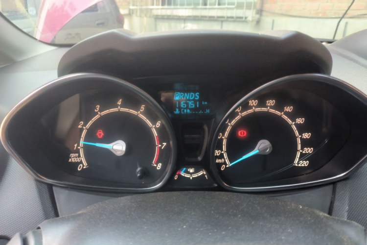 Used Ford Fiesta 2013 Sedan 1.5L Automatic Prestige Model Odometer Close Up