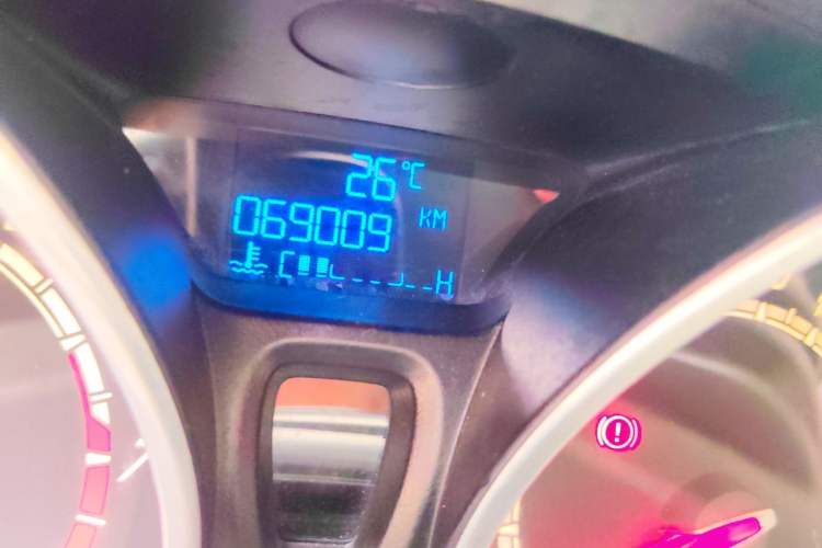 Used Ford Fiesta 2013 1.6T ST Odometer Close Up
