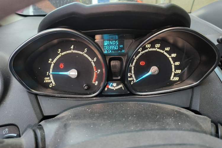 Used Ford Fiesta 2013 Hatchback 1.5L Automatic Fashion Edition Odometer Close Up