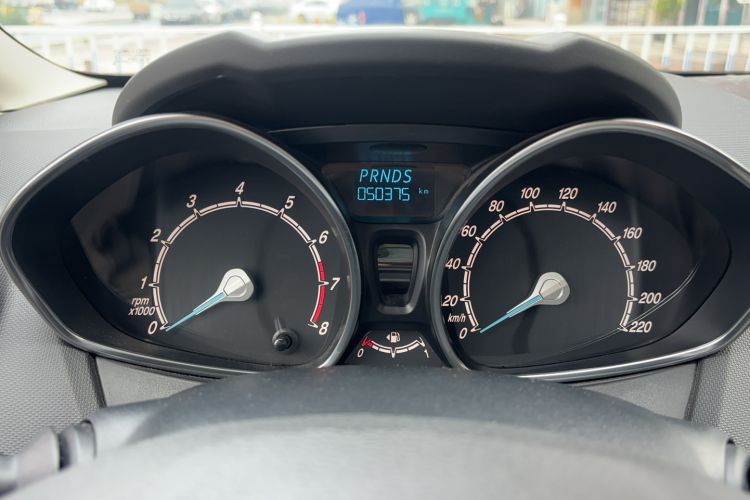 Used Ford Fiesta 2013 Hatchback 1.5L Automatic Fashion Edition Odometer Close Up