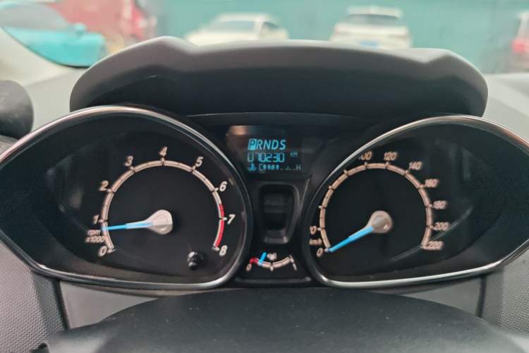 Used Ford Fiesta 2013 Hatchback 1.5L Automatic Prestige Model Odometer Close Up