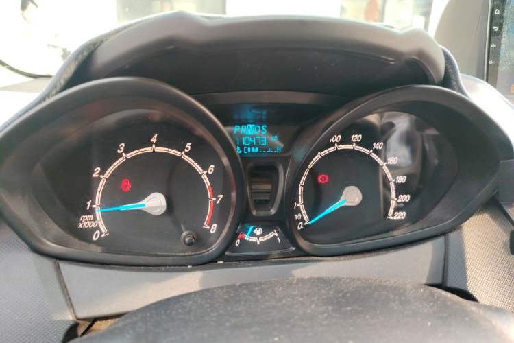 Used Ford Fiesta 2013 Sedan 1.5L Automatic Fashion Edition Odometer Close Up