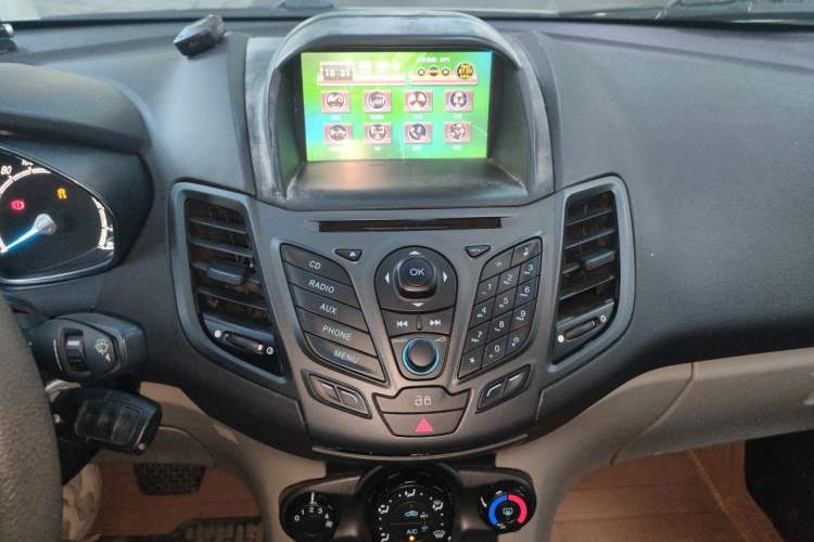 Used Ford Fiesta 2013 Sedan 1.5L Automatic Prestige Model Audio And AC Panel