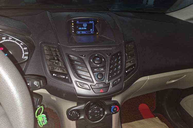 Used Ford Fiesta 2013 Sedan 1.5L Automatic Prestige Model Audio And AC Panel