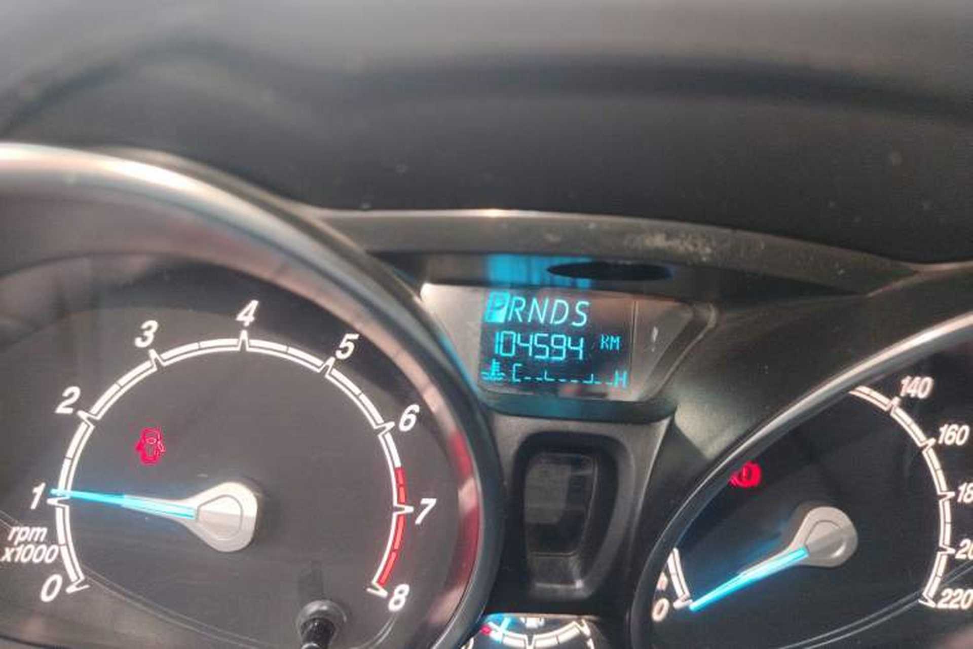 Used Ford Fiesta 2013 Hatchback 1.5L Automatic Fashion Edition Odometer Close Up