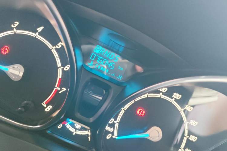 Used Ford Fiesta 2013 Sedan 1.5L Automatic Fashion Edition Odometer Close Up