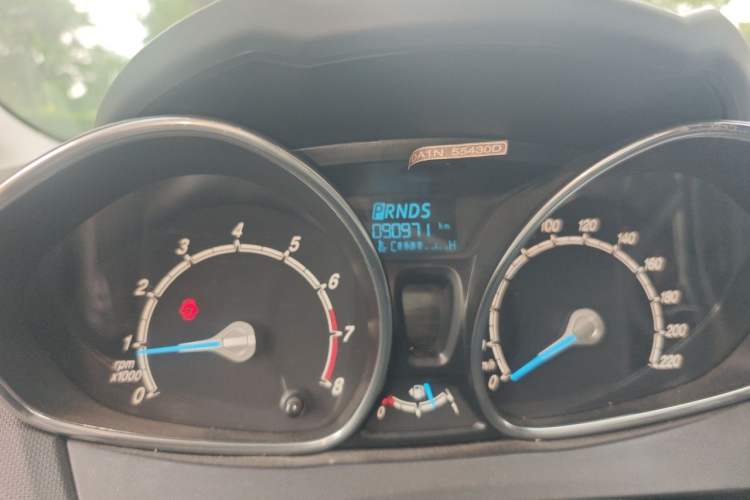 Used Ford Fiesta 2013 Hatchback 1.5L Automatic Fashion Edition Odometer Close Up