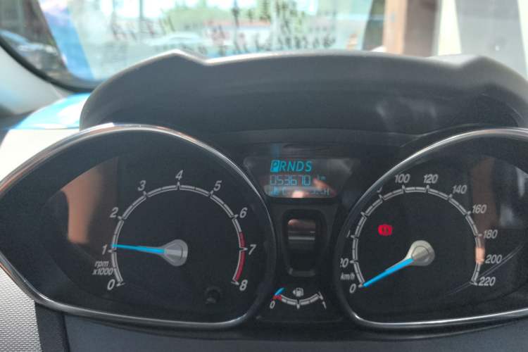 Used Ford Fiesta 2013 Hatchback 1.5L Automatic Fashion Edition Odometer Close Up