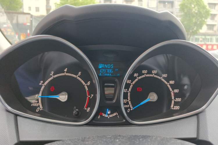 Used Ford Fiesta 2013 Hatchback 1.5L Automatic Prestige Model Odometer Close Up