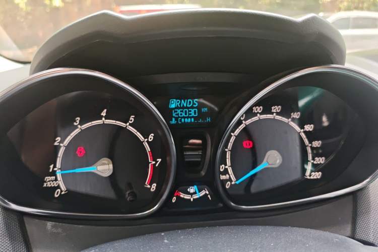 Used Ford Fiesta 2013 Hatchback 1.5L Automatic Prestige Model Odometer Close Up