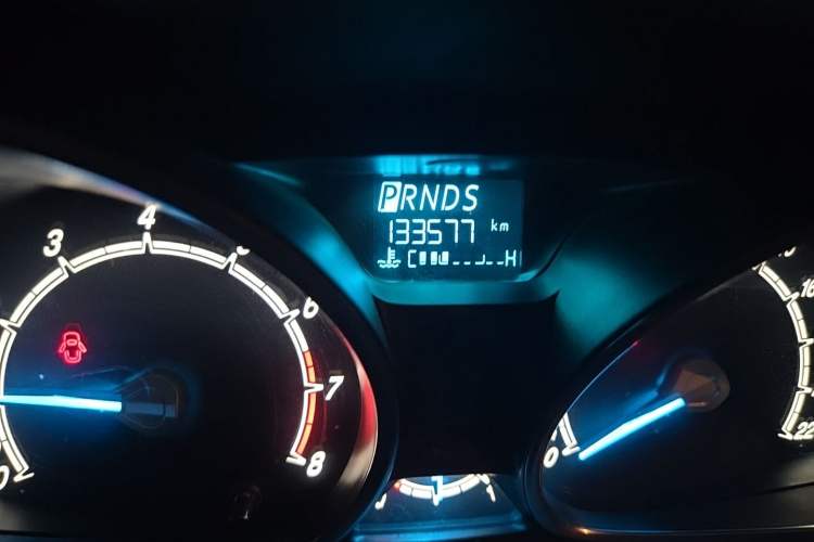 Used Ford Fiesta 2013 Sedan 1.5L Automatic Prestige Model Odometer Close Up