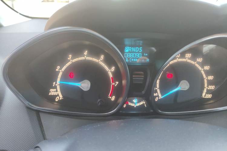 Used Ford Fiesta 2013 Hatchback 1.5L Automatic Sport Model Odometer Close Up