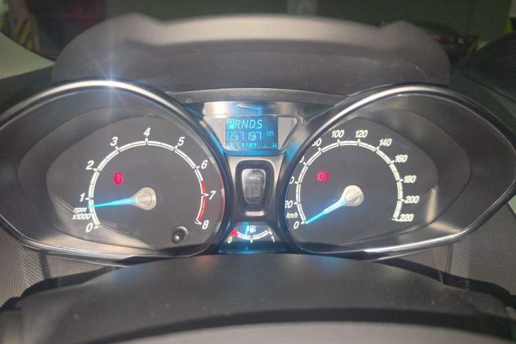 Used Ford Fiesta 2013 Hatchback 1.5L Automatic Prestige Model Odometer Close Up