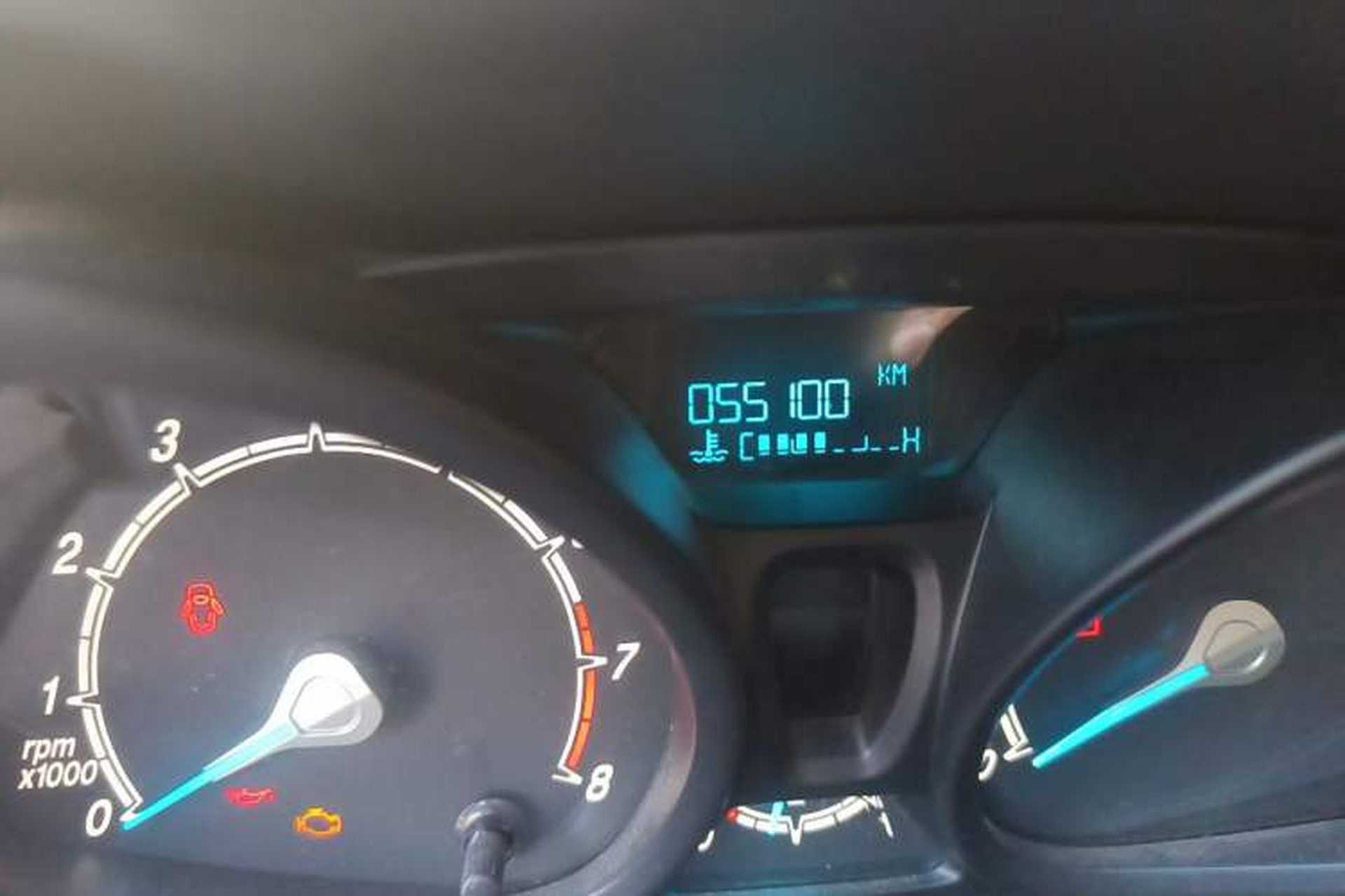 Used Ford Fiesta 2013 Sedan 1.5L Manual Fashion Edition Odometer Close Up