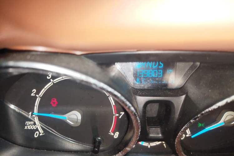 Used Ford Fiesta 2013 Hatchback 1.5L Automatic Dynamic Model Odometer Close Up