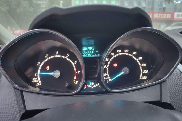 Used Ford Fiesta 2013 Hatchback 1.5L Automatic Fashion Edition Odometer Close Up