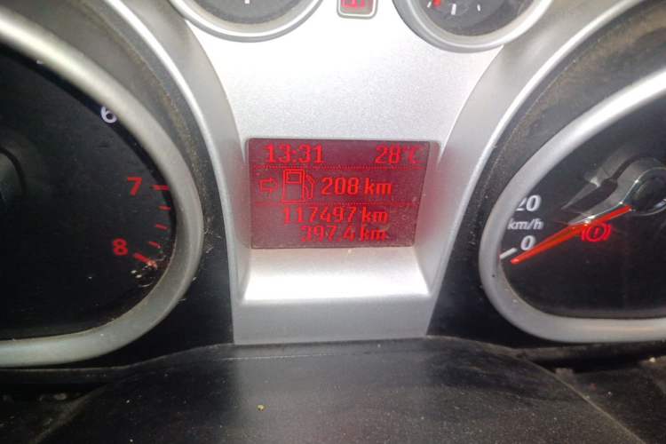 Used Ford Focus 2009 Hatchback 1.8L Manual Comfort Model Odometer Close Up