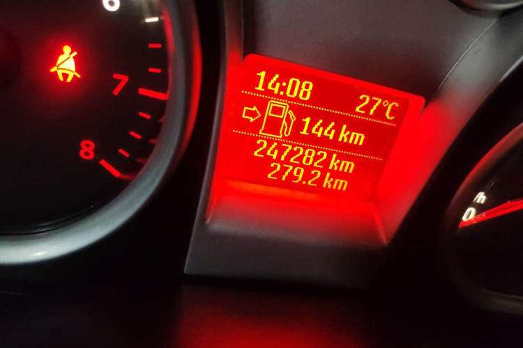 Used Ford Focus 2009 Hatchback 2.0L Manual Sport Model Odometer Close Up