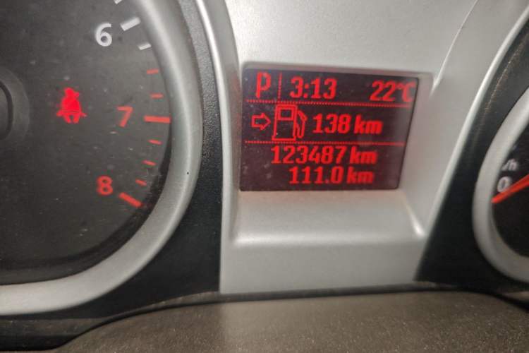 Used Ford Focus 2009 Sedan 1.8L Automatic Fashion Edition Odometer Close Up