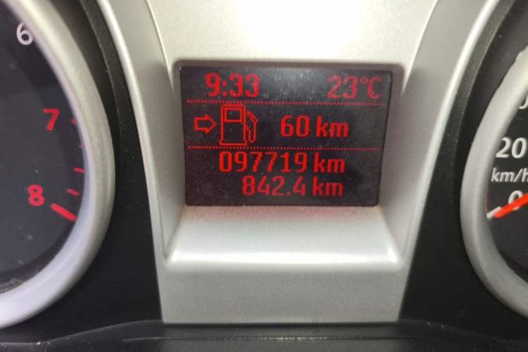 Used Ford Focus 2009 Hatchback 1.8L Manual Comfort Model Odometer Close Up