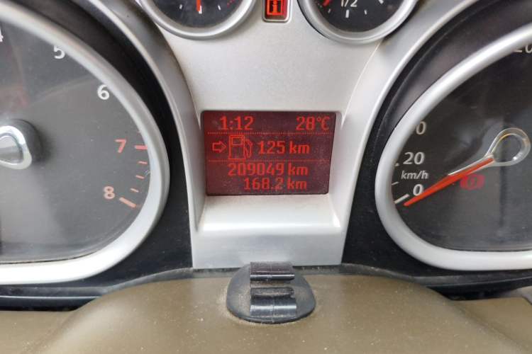 Used Ford Focus 2011 Sedan 1.8L Manual Classic Model Odometer Close Up