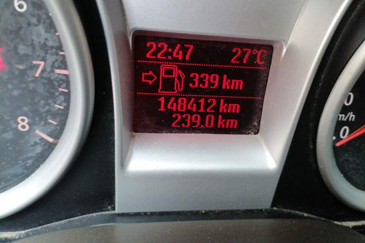 Used Ford Focus 2011 Sedan 1.8L Manual Classic Model Odometer Close Up