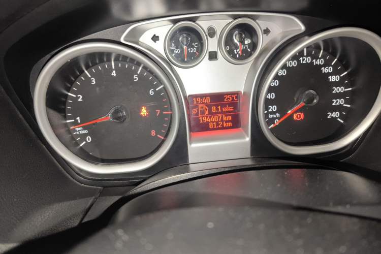 Used Ford Focus 2011 Hatchback 1.8L Manual Comfort Model Odometer Close Up
