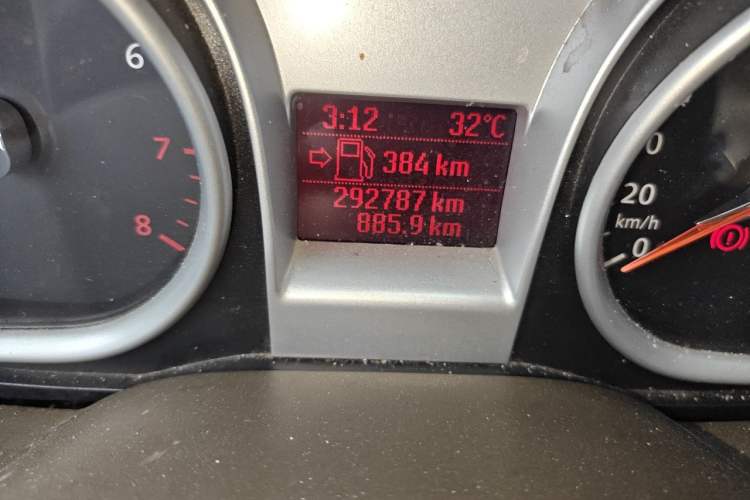 Used Ford Focus 2011 Sedan 1.8L Manual Classic Model Odometer Close Up